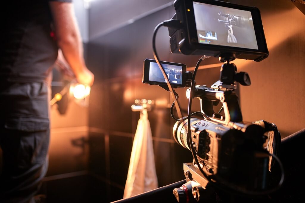 Produzione video professionale Italia set cinematografico